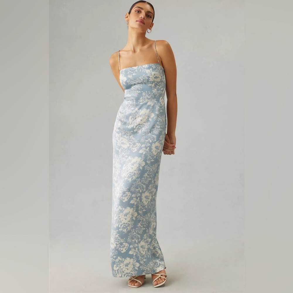Reformation Blue Floral Dress